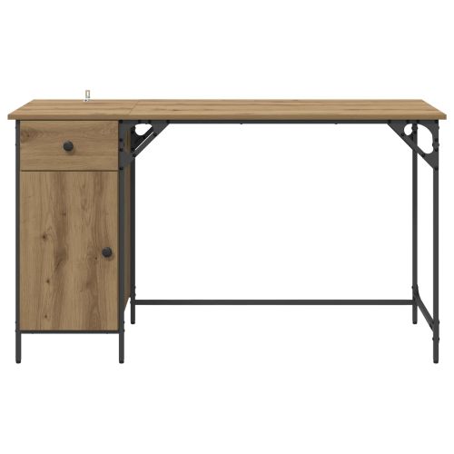 Компютърно бюро с чекмедже Дъб 131 x 48 x 75 см Инженерно дърво