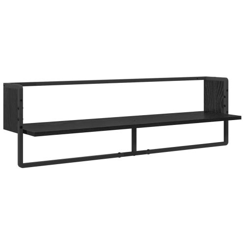 Комплект стенни рафтове 6 pcs Черния дъб 100 x 25 x 30 cm