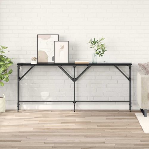 Конзолна маса Черния дъб 180 x 30 x 75 см Инженерно дърво