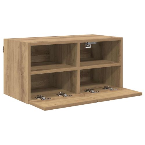 Кабинети за телевизор на стената 2 pcs Дъб 60 x 30 x 30 cm