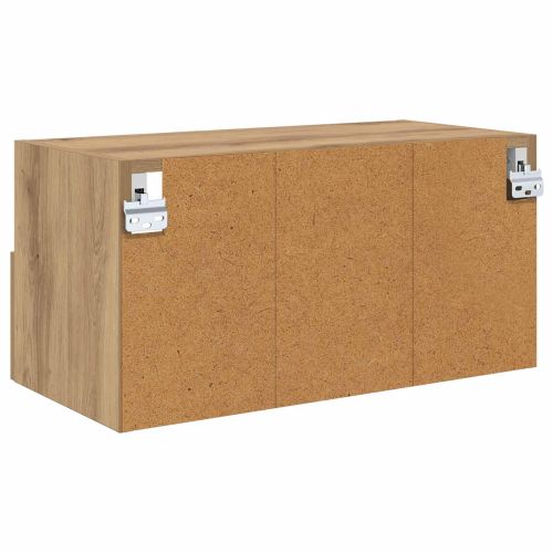 Кабинети за телевизор на стената 2 pcs Дъб 60 x 30 x 30 cm