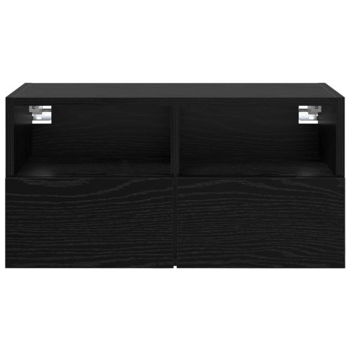 TV стенен шкаф Черния дъб 60 x 30 x 30 cm Инженерно дърво