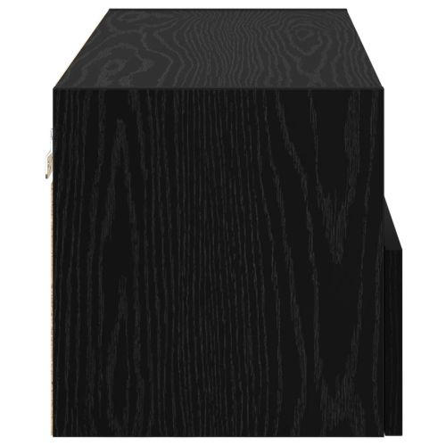 TV стенен шкаф Черния дъб 80 x 30 x 30 см Инженерно дърво