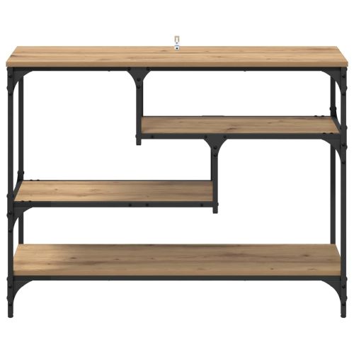 Конзолна маса с рафт Дъб 100 x 30 x 75 см Инженерно дърво