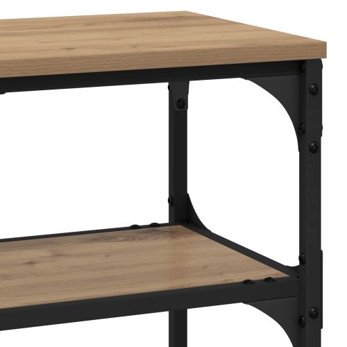 Конзолна маса с рафт Дъб 100 x 30 x 75 см Инженерно дърво