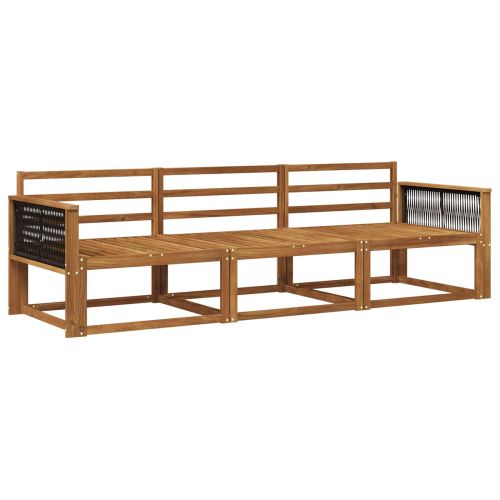 Комплект дивани за открито 3 pcs Натурално
