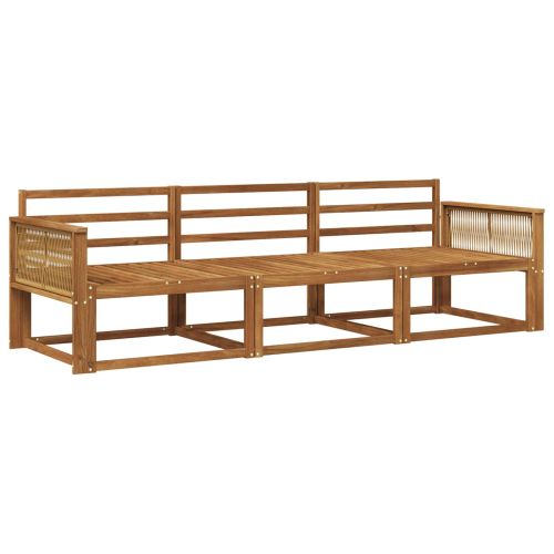 Комплект дивани за открито 3 pcs Натурално