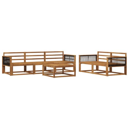 Комплект дивани за открито 6 pcs Натурално
