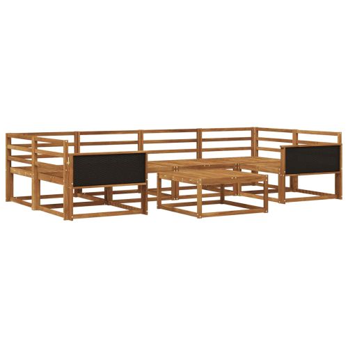Комплект дивани за открито 7 pcs Натурално