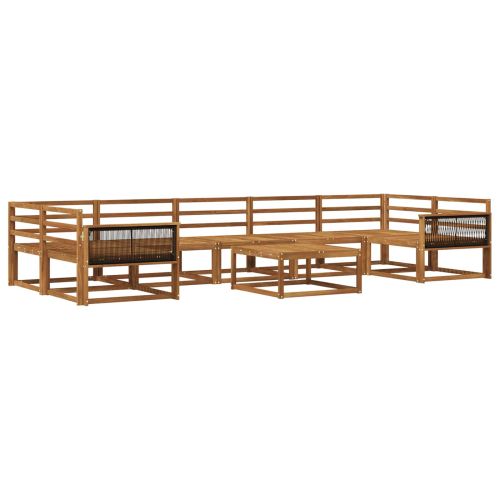 Комплект дивани за открито 8 pcs Натурално