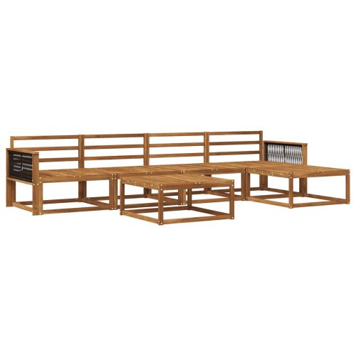 Комплект дивани за открито 6 pcs Натурално