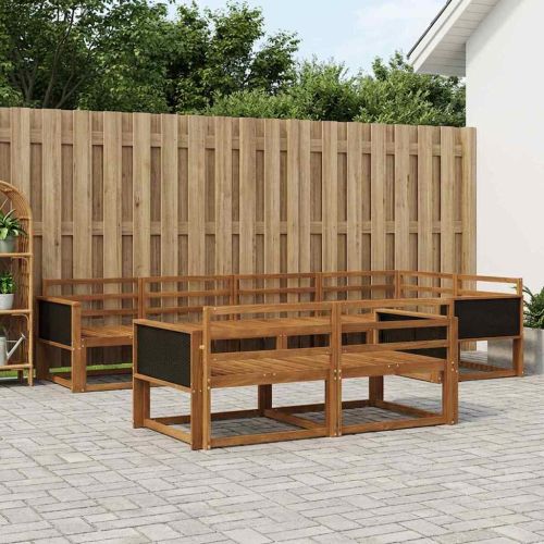 Комплект дивани за открито 7 pcs Натурално