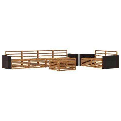 Комплект дивани за открито 7 pcs Натурално