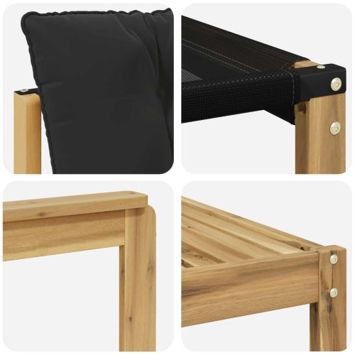 Комплект дивани за открито с възглавница 5 pcs Бяло и черно