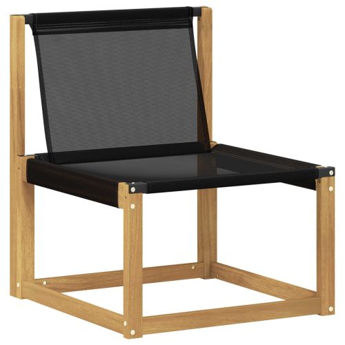 Комплект дивани за открито с възглавница 5 pcs Бяло и черно