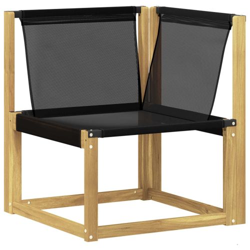 Комплект дивани за открито с възглавница 7 pcs Бяло и черно