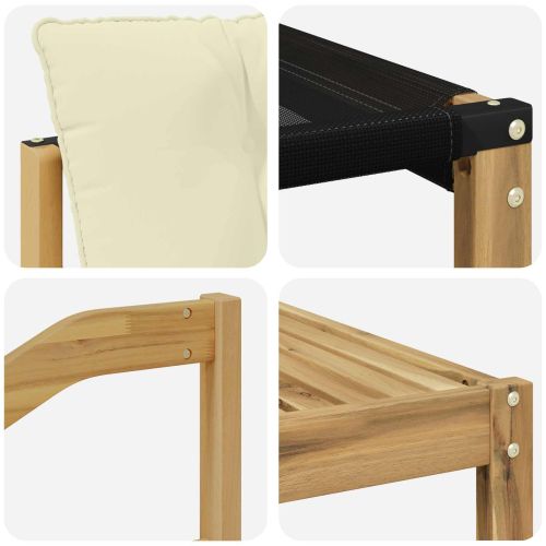 Комплект дивани за открито с възглавница 7 pcs Бяло и кремаво