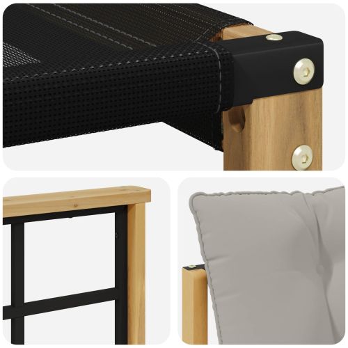 Комплект дивани за открито 6 pcs Бяло и светлосиво