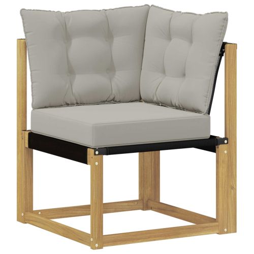 Комплект дивани за открито 8 pcs Бяло и светлосиво