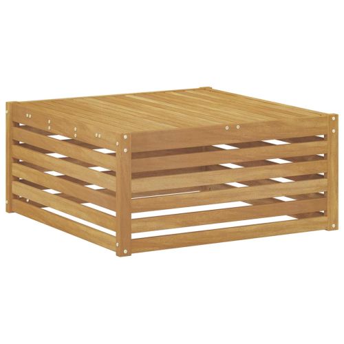 Комплект дивани за открито 6 pcs Бяло и кремаво Полиестер