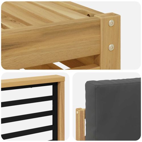 Комплекти дивани Солидно акациево дърво