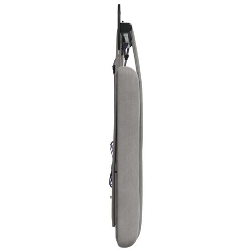 Табла за легло висяща С LED осветление Светлосиво Кадифе