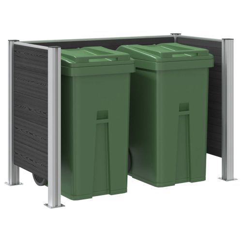 Оградка за кошче Сиво 161 x 85 x 115 см Алуминий и WPC