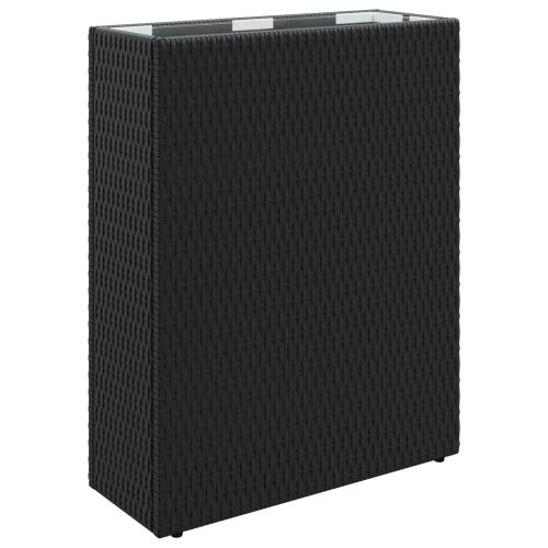 Висока саксия Черно 55 x 22 x 70 см полиратан