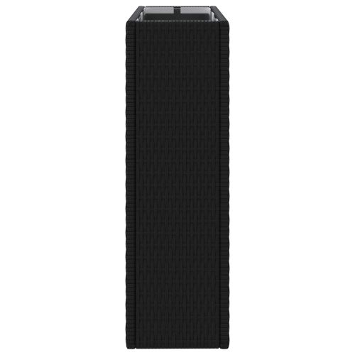 Висока саксия Черно 55 x 22 x 70 см полиратан