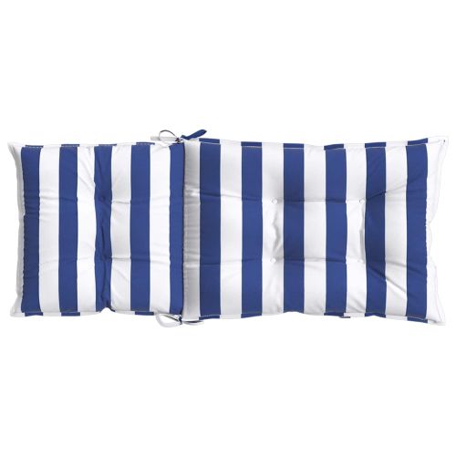 Възглавница за открито 2 pcs Синьо и бяло 120 x 50 x 7 см