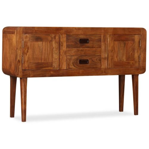 Бюфет масивно дърво с меден финиш 120x30x75 см