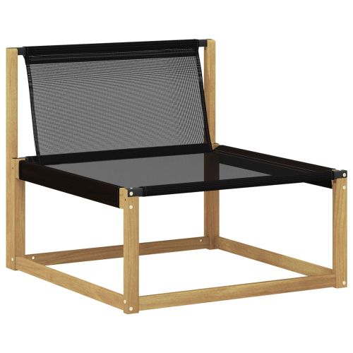 Комплект дивани за открито с възглавница 6 pcs Бяло и черно