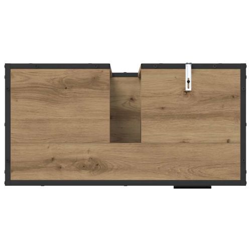 Комплект мебели за баня с чекмедже 4 pcs Дъб Инженерно дърво