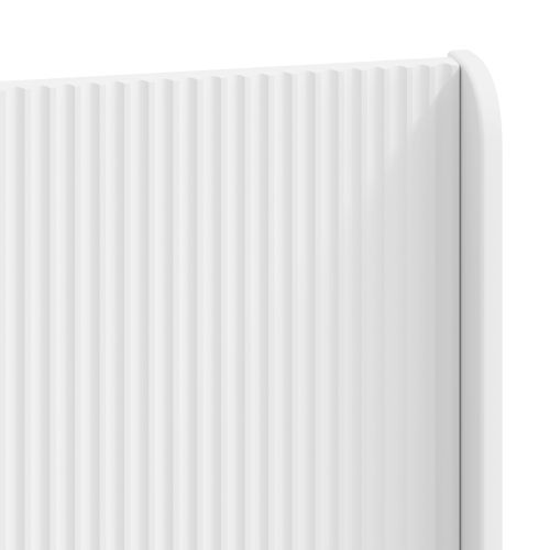 Рамка за легло с място за съхранение и табла Бяло 180 x 200 cm