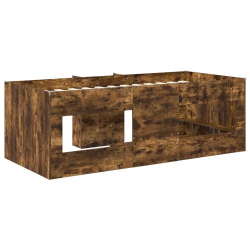 Легло за деца с висока рамка 2 pcs Опушен дъб 90 x 200 cm