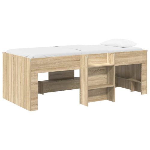 Легло за деца с висока рамка 2 pcs Сонома 193 x 96,1 x 68,5 см