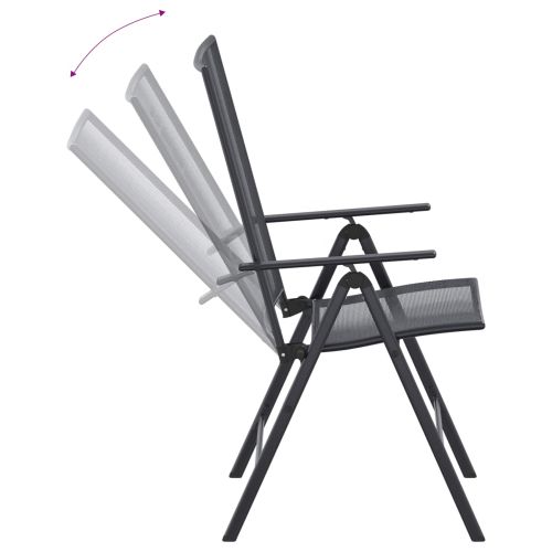 Комплект за хранене в градината 9 pcs Антрацит 212 х 90 х 76 см