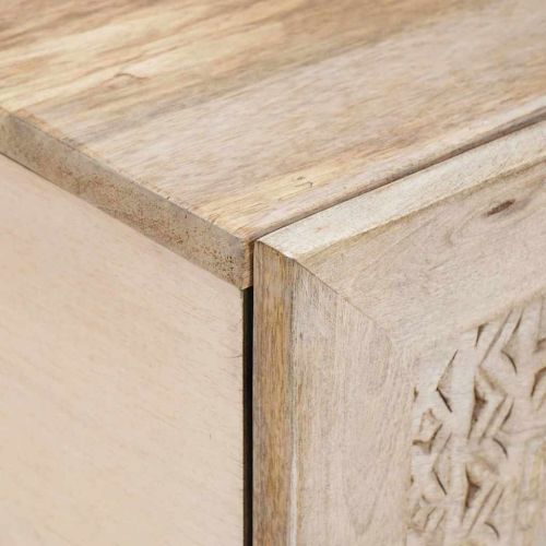 Масичка за кафе Бяло 80 x 54 x 40 см Инженерна дървесина