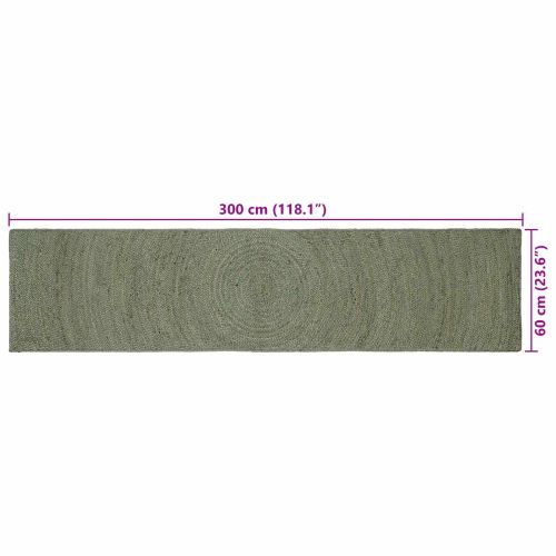 Килими за помещение Маслиненозелено 60 x 300 cm юта