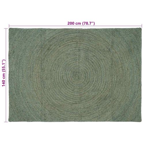 Килими за помещение Маслиненозелено 140 x 200 cm юта