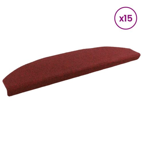 Самозалепващи стъпаловидни постелки 15 pcs Бордо червен