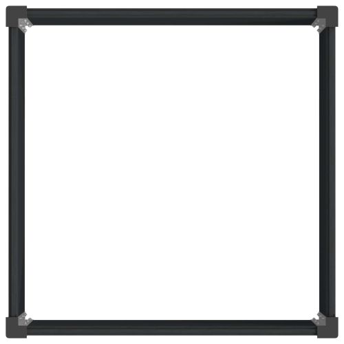 Градинска повдигната леха Черно 100 x 100 x 54 cm алу.