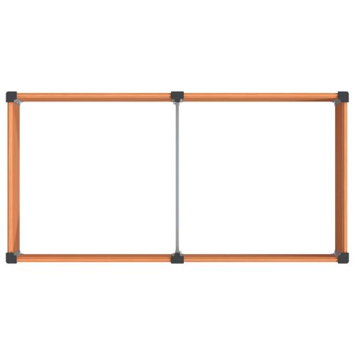 Градинска повдигната леха Кафяво 100 x 50 x 91 cm алу.