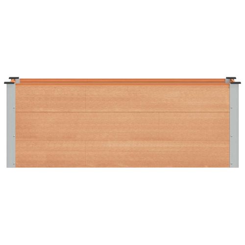 Градинска повдигната леха Кафяво 150 x 50 x 54 cm алу.