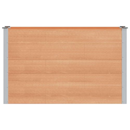 Градинска повдигната леха Кафяво 150 x 50 x 91 cm алу.