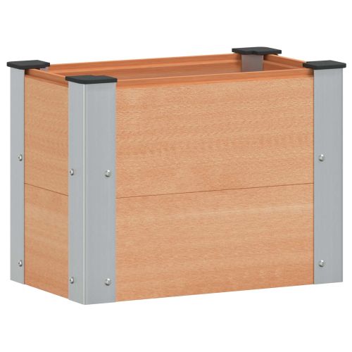 Градинска повдигната леха Кафяво 50 x 30 x 36 см алу.