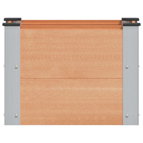 Градинска повдигната леха Кафяво 50 x 30 x 36 см алу.