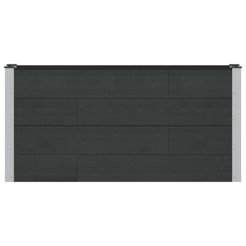 Градинска повдигната леха Черно 150 x 30 x 72 см алу.