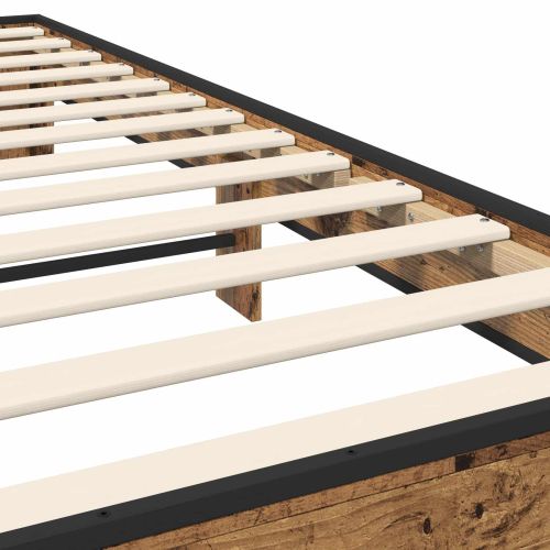 Рамка за легло Старо дърво 80 x 200 cm Инженерна дървесина