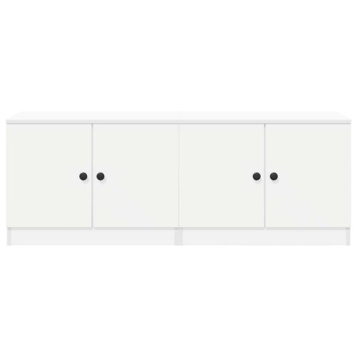Шкаф за легло със съхранение с врата 2 pcs Бял 66 x 35 x 48 см